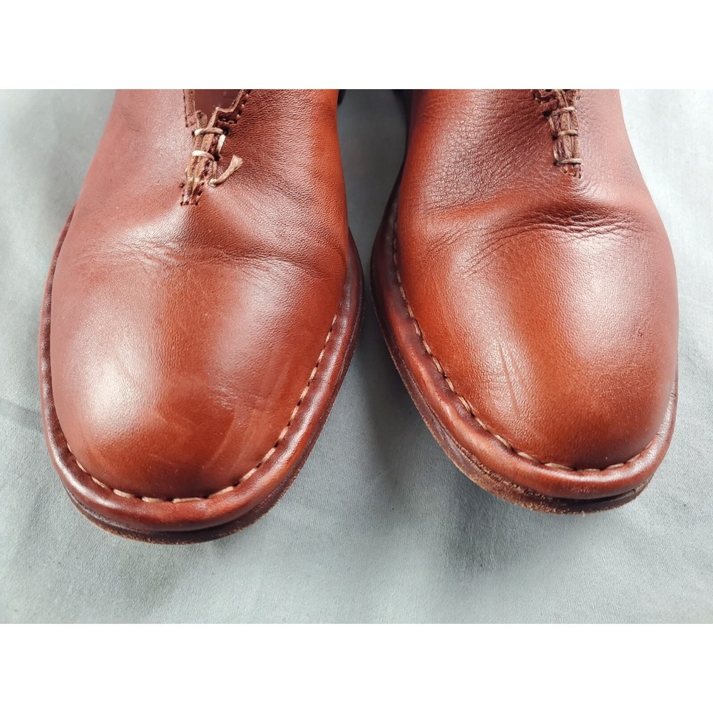 Punto Pigro Womens Shoes 7 Brown Leather Loafers cottagecore retro Italy EUR 38 - Picture 11 of 11